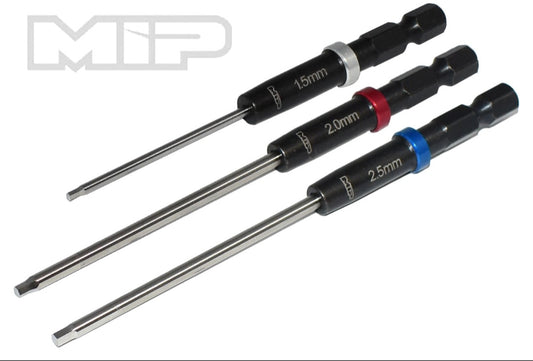 MIP Speed Tip™ Hex Driver Wrench Set Gen 2, Metric (3), 1.5mm, 2.0mm, & 2.5mm