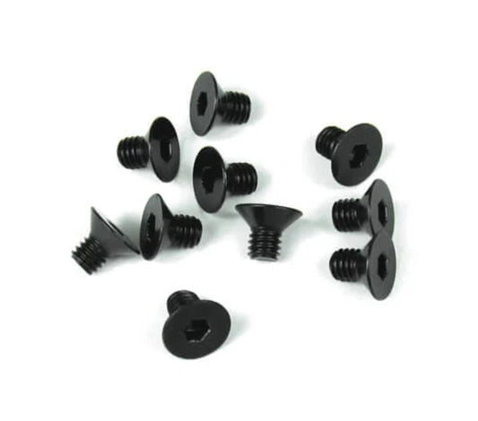 TKR1341 – M4x6mm Flat Head Screws (black, 10pcs)