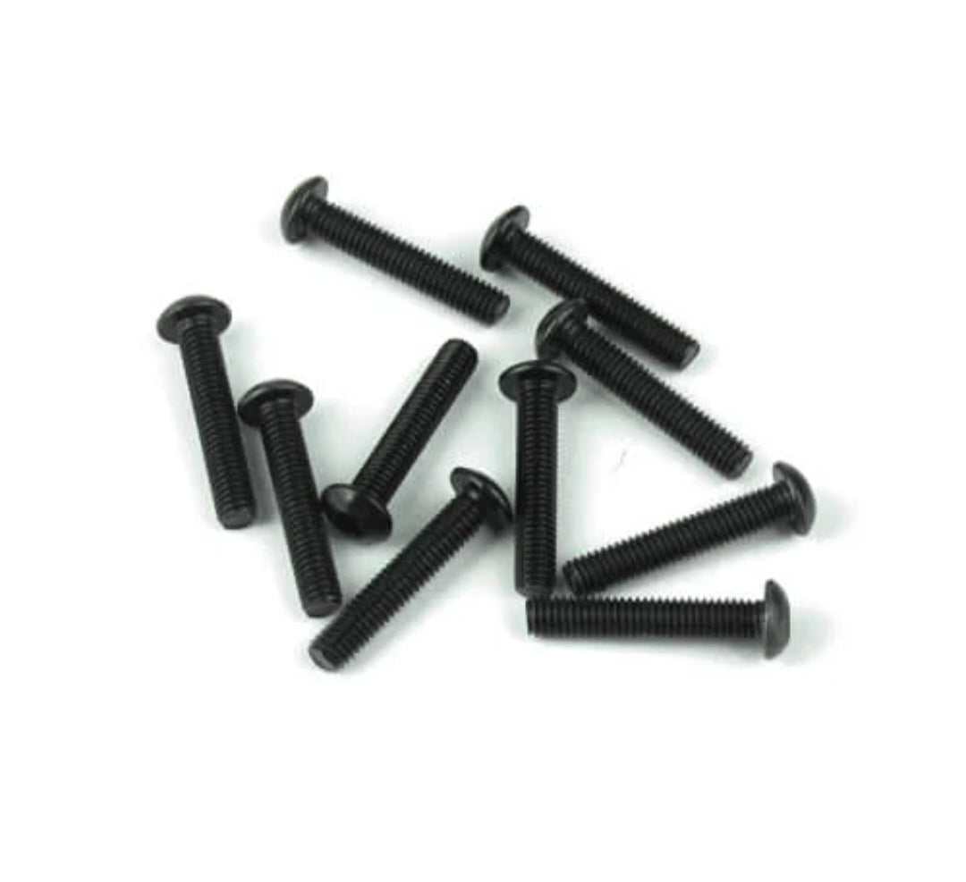 TKR1407 – M3x16mm Button Head Screws (black, 10pcs)