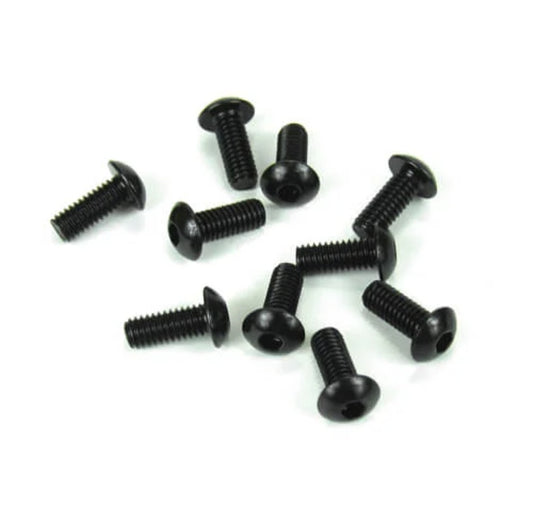 TKR1443 – M4x10mm Button Head Screws (black, 10pcs)