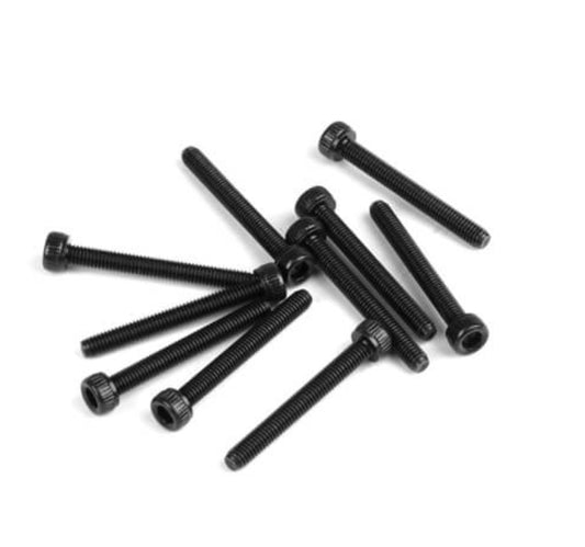 TKR1530 – M3x25mm Cap Head Screws (black, 10pcs)